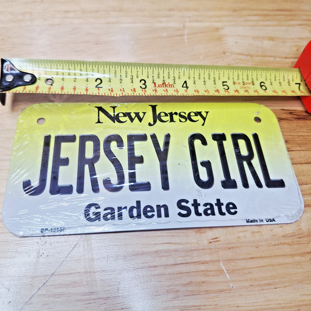 Jersey Girl Novelty MINI Plate Size Tag Sign Bike New Jersey Car Truck Wall Home